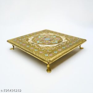 Pooja Bajot*Pooja Chowki*Chaurang (or Chowrang)* Peeta (or Peetalu)* Manai Palagai (or Manakatti)* Small Wooden Stool (or Mini Stool)* Decorative Stool (or Accent Piece)* God Idol Stand (or Idol Base)